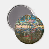 Aimant Abstrait Kandinsky équitation Couple coloré (Recto/Verso)