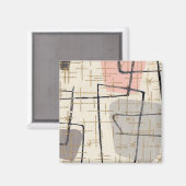 Aimant Abstrait moderne du milieu du siècle (Recto/Verso)