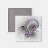 Aimant Abstrait moderne Shy Imaginaire Figure Fractal Art (Recto/Verso)