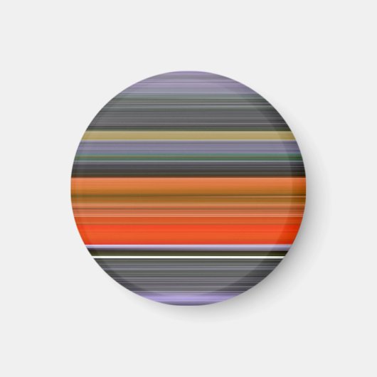 Aimant Abstrait n° 1 : orange et gris (Devant)