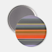 Aimant Abstrait n° 1 : Orange et gris (Recto/Verso)