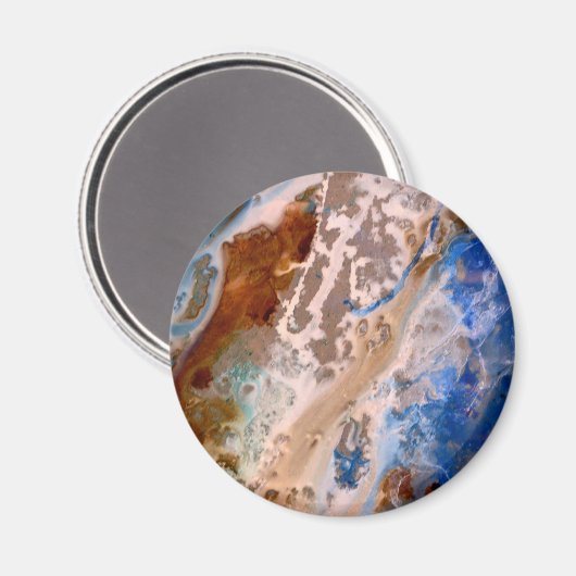 Aimant Abstrait plage de sable motif motif en mousse d'ea (Recto/Verso)