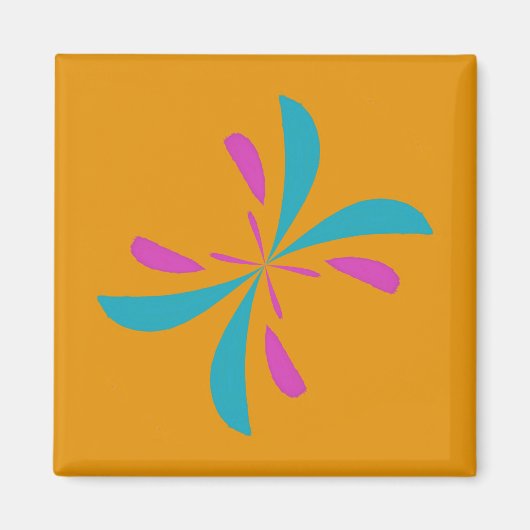 Aimant Abstrait simple Motif de vol papillon (Devant)