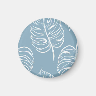 Aimant Abstraite Feuille Tropicale : Verdure transparente