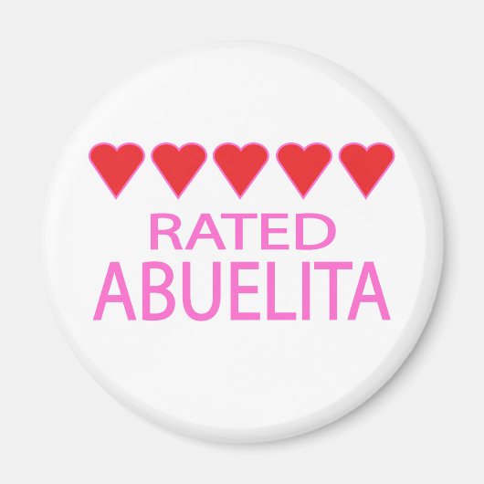 Aimant Abuelita, cinq coeurs (Devant)