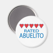 Aimant Abuelito, cinq coeurs (Recto/Verso)