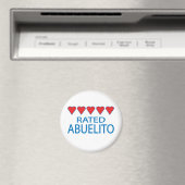 Aimant Abuelito, cinq coeurs (In Situ (Lave-vaisselle))
