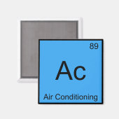 Aimant Ac - Air conditionné Chimie Élément Symbole Tee (Recto/Verso)