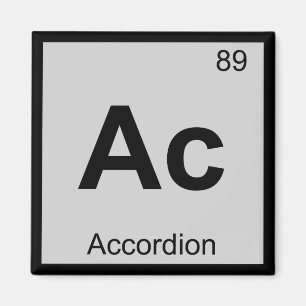 Aimant Ac - Musique d'Accordéon Chimie Tableau Périodique