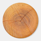 Aimant Acacia Arbre Section large Magnat rond (Devant)