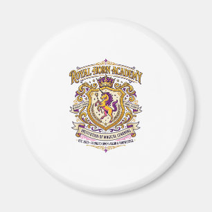 Aimant Académie de la Corne Royale de Licorne Stylish Des