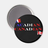 Aimant Acadien canadien (Recto/Verso)