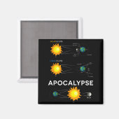 Aimant Acalypse Éclipse Solaire Lunaire Éducation Espace (Recto/Verso)