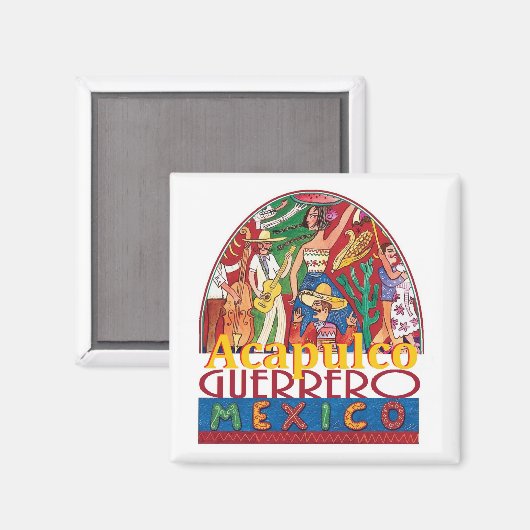Aimant ACAPULCO Mexique (Recto/Verso)