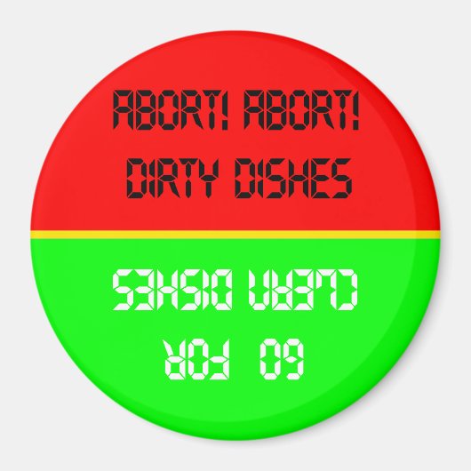 Aimant Accéder À L'Aimant Lave-Vaisselle Rouge/Vert (Devant)