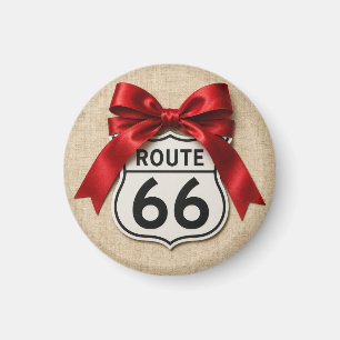 Aimant Accento de cuisine à ruban rouge charmant Route 66