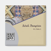 Aimant Accents Abstraits simples et modernes Code ou logo (Devant)