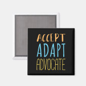 Aimant Accepter Adapt Advocate Handicap Comportement Ther (Recto/Verso)