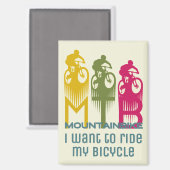 Aimant Accessoire cadeau Mountainbiker MTB Mountainbiker (Recto/Verso)