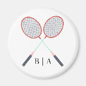 Aimant Accessoires de cuisine Badminton Raquet personnali (Devant)