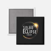 Aimant Accessoires d'Éclipse solaire 2024 4.08.24 Totalit (Recto/Verso)