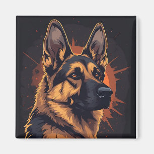 Aimant 🐕 Accessoires pour Berger Allemand pour les Amour