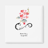 Aimant Accompagné sur vous les amateurs de pêche Mariage (Devant)