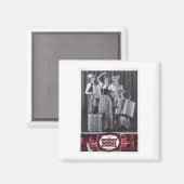 Aimant Accordion Girls Vintage Ad (Recto/Verso)