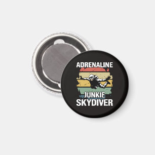 Aimant Accro à l'adrénaline parachutiste