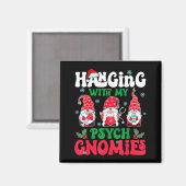 Aimant Accroché Avec Mes Psyché Gnomes Infirmière Gnome D (Recto/Verso)