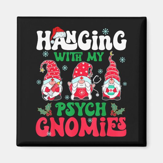 Aimant Accroché Avec Mes Psyché Gnomes Infirmière Gnome D (Devant)