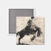 Aimant Accrocher - Bronco Busting Champ (Recto/Verso)