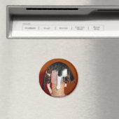 Aimant Accrochez-vous à l'aimant humoristique Tabby Cat (In Situ (Lave-vaisselle))