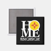 Aimant ACCUEIL Albuquerque (Recto/Verso)