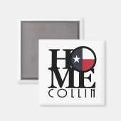 Aimant ACCUEIL Collin Texas (Recto/Verso)