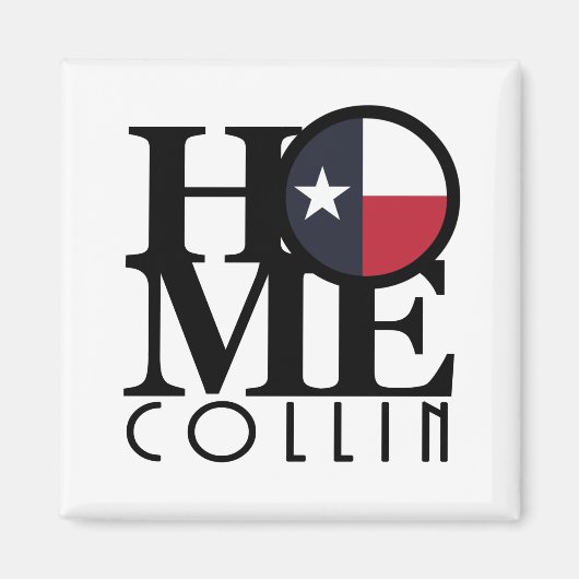 Aimant ACCUEIL Collin Texas (Devant)