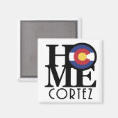 Aimant ACCUEIL Cortez Colorado (Recto/Verso)