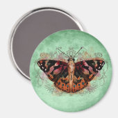 Aimant Accueil - Dame peinte (Recto/Verso)