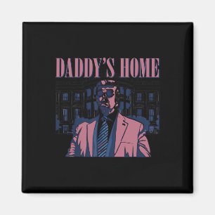 Aimant Accueil de papa Trump Pink 2024 2024 Trump Retour 