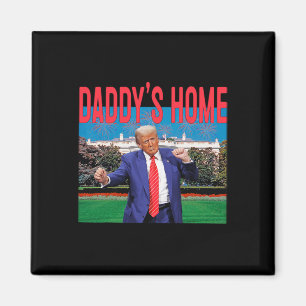 Aimant Accueil de papa Trump Pink Trump 2024 Prenez l'Amé