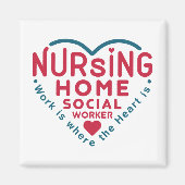 Aimant Accueil de soins infirmiers Travailleur social App (Devant)