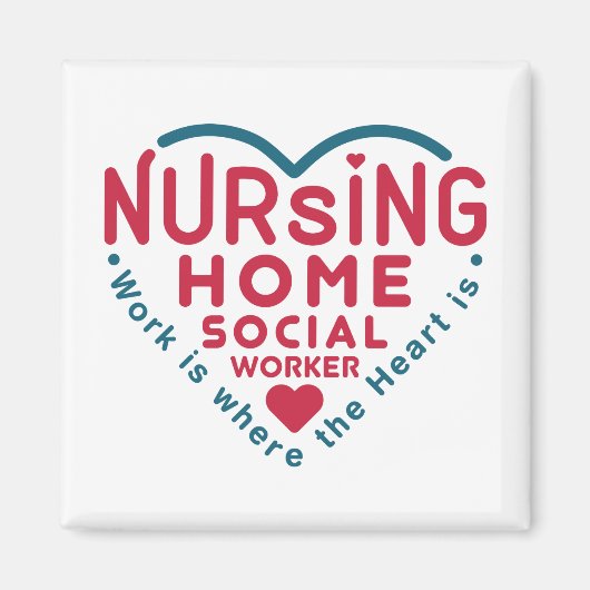 Aimant Accueil de soins infirmiers Travailleur social App (Devant)