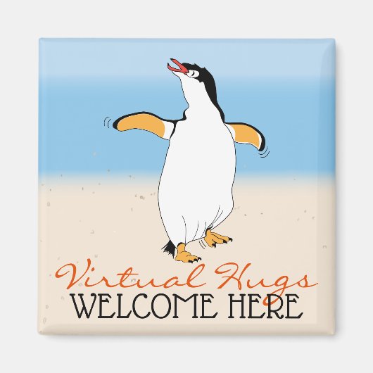 Aimant Accueil de Virtual Hugs (Devant)