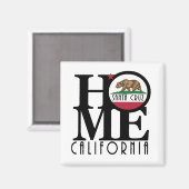 Aimant ACCUEIL père Noël cruz Californie (Recto/Verso)