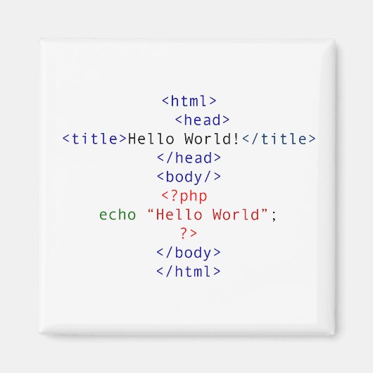 Aimant Accueil php geek (Devant)