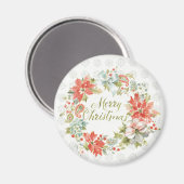 Aimant Accueil pour les fêtes Joyeux Noël (Recto/Verso)