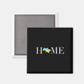 Aimant Accueil Ukraine Drapeau ukrainien Uni (Recto/Verso)