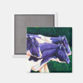 Aimant Accueil - Vaches Holstein (Recto/Verso)