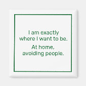 Aimant Accueil (vert) (Devant)