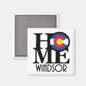 Aimant ACCUEIL Windsor Colorado (Recto/Verso)